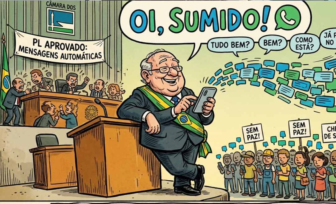 “Oi, sumido”: políticos poderão enviar mensagens automáticas sem medo de punição; PL foi aprovado na Câmara