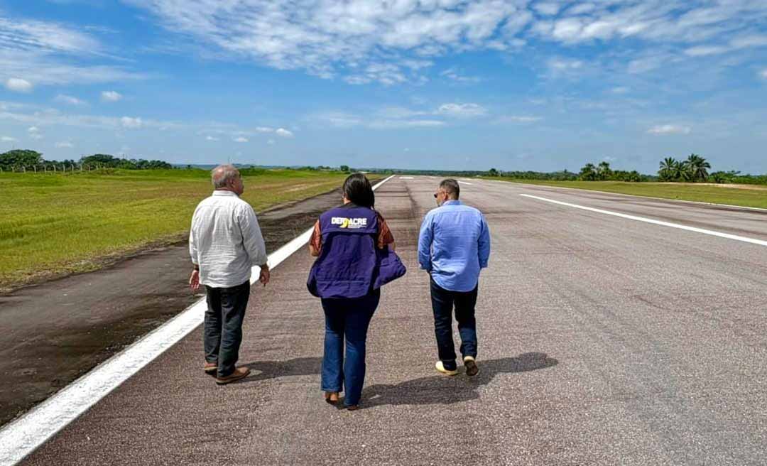 Governo do Acre acompanha visita técnica para futura concessão do Aeródromo de Tarauacá