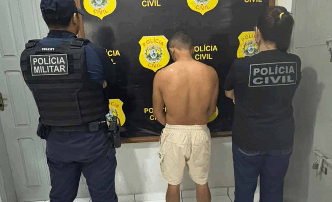 Operação conjunta das polícias Civil e Militar prenderam homem acusado de estupro de vulnerável e ameaça em Marechal Thaumaturgo