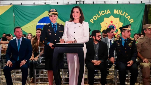 Nos 110 anos da Polícia Militar do Acre, governadora Mailza destaca impacto da corporação e anuncia concurso público