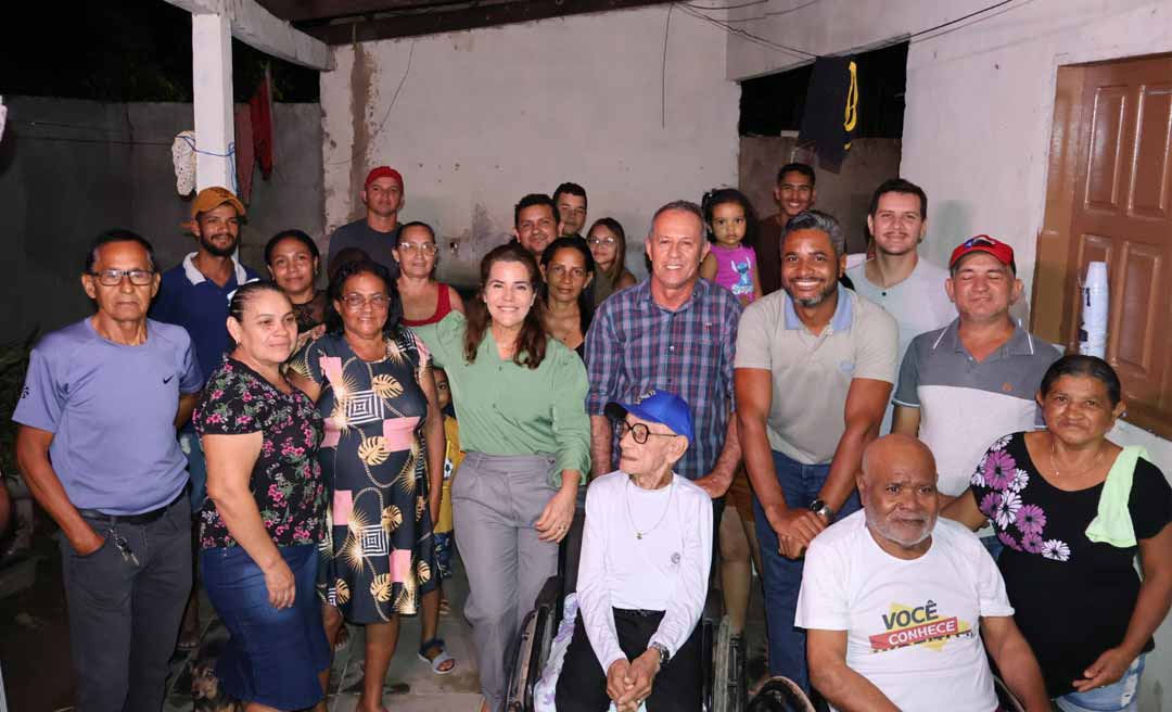 Mara Rocha e Olavinho Boiadeiro se reúnem com moradores do Segundo Distrito 