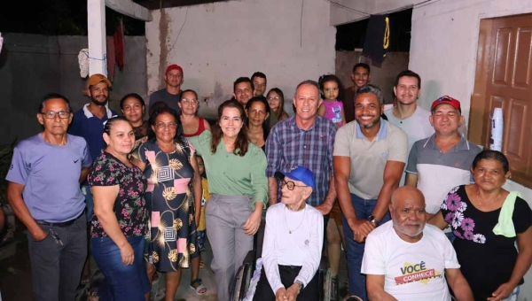 Mara Rocha e Olavinho Boiadeiro se reúnem com moradores do Segundo Distrito 