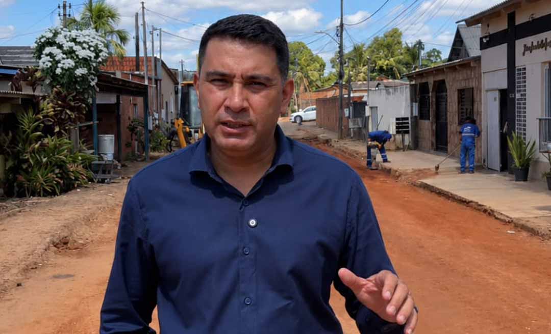 Samir Bestene reforça atuação nos bairros e acompanha obras de drenagem e terraplanagem no bairro Vitória