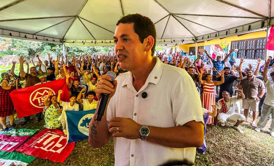 Movimentos sociais e lideranças comunitárias lotam encontro de Cesário Braga em Rio Branco