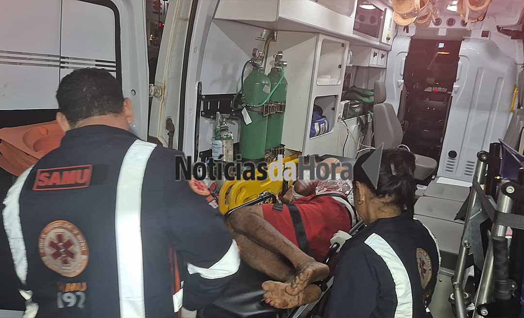 Homem é esfaqueado várias vezes e transferido em estado grave para Rio Branco