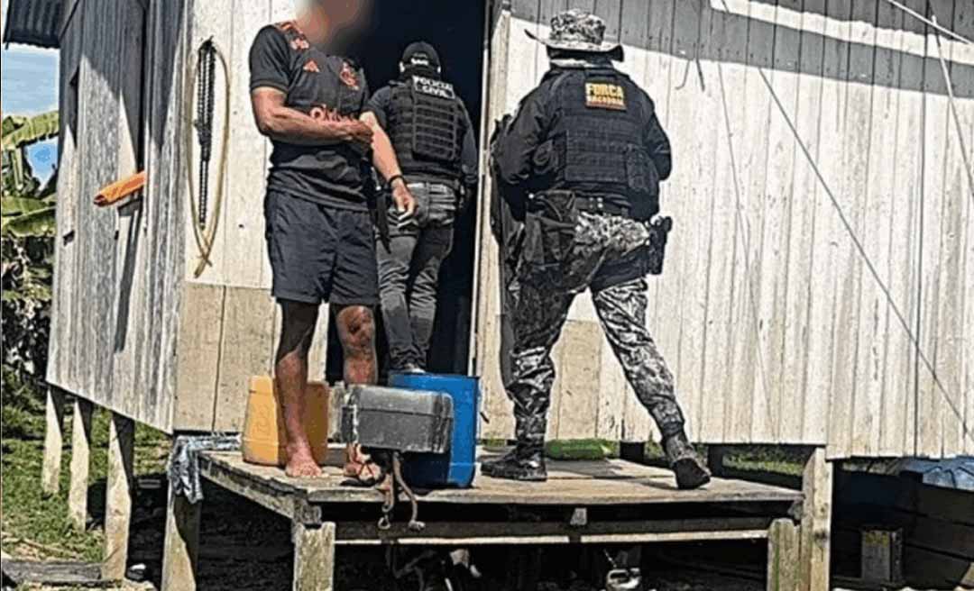 Polícia Civil cumpre mandado de busca em investigação de homicídio e apreende arma de fogo na zona rural de Feijó
