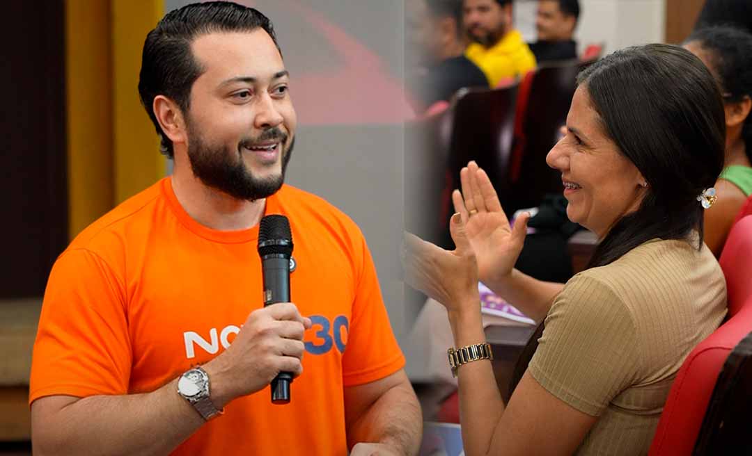 Jarude presenteia ribeirinha que navegou 4 horas para assistir aulão com pré-concurso para "vida toda"