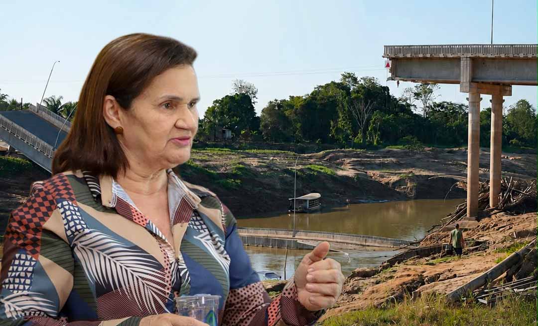 Dulce Benício diz que TCE/AC vai apurar queda da ponte Padre Paolino Baldassari, “com o máximo rigor técnico”