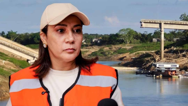 Governadora Mailza determina investigação sobre desabamento da ponte em Sena Madureira e suspende contratos da Construtora Cidade