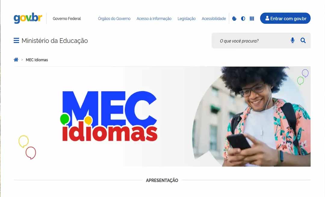 MEC Idiomas: nova plataforma oferta inglês e espanhol gratuitamente