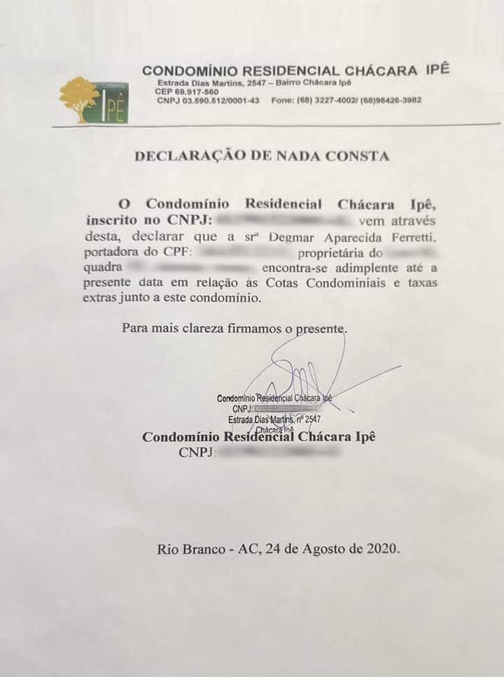 Perfis fakes espalham que Minoru deve seis anos de condomínio; documento prova adimplência Perfis fakes espalham que Minoru deve seis anos de condomínio; documento prova adimplência
